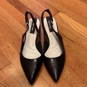 Franco Sarto Black Slingback Heels